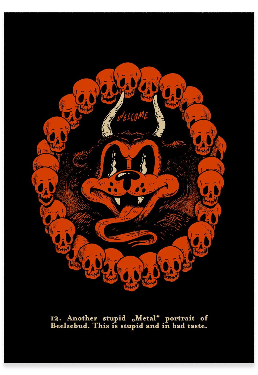 The Dudes Belzeebud Unlimited Print - black