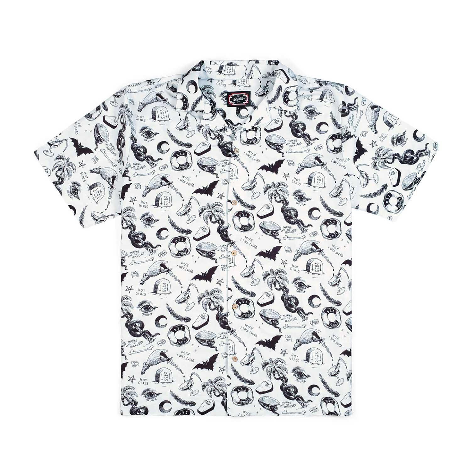 The Dudes Occult Hawaiian Shirt - off-white XXXL