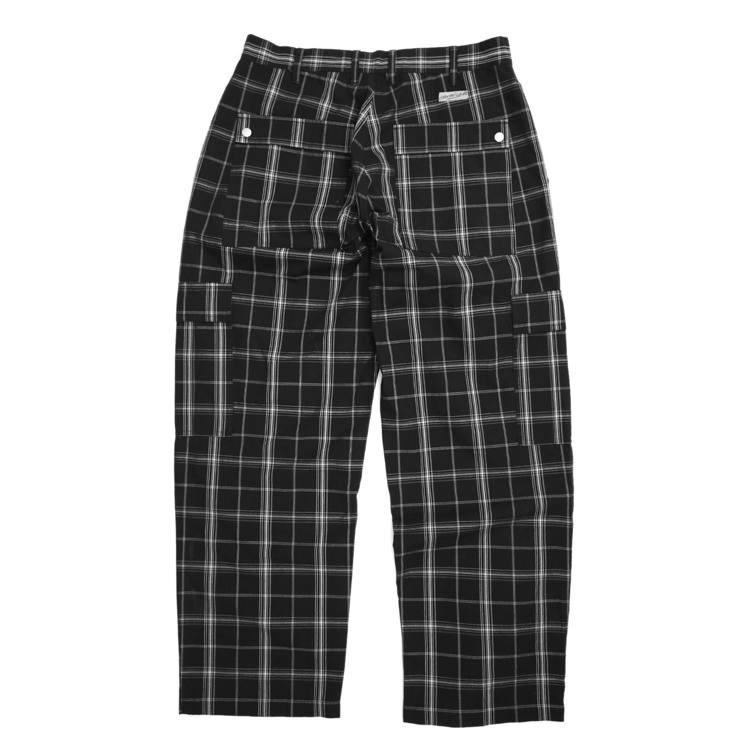 Yardsale YS Plaid Cargos - black