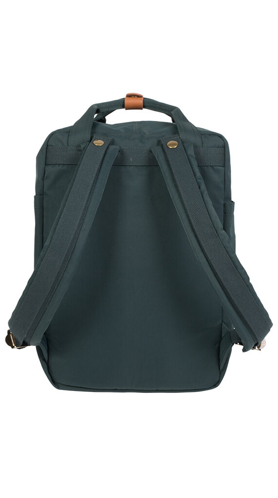 Doughnut Macaroon Rucksack - slate green x yellow