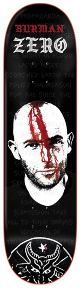Zero Skateboard Deck Burman Headwound 8,50