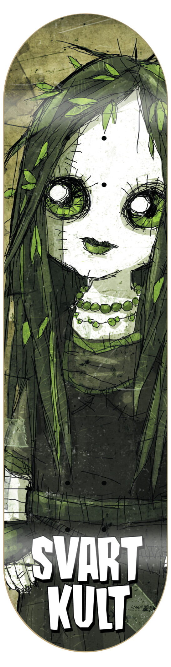 Black Kult Otra-Ninia Skateboard Deck Black Kult Otra-Ninia Skateboard Deck