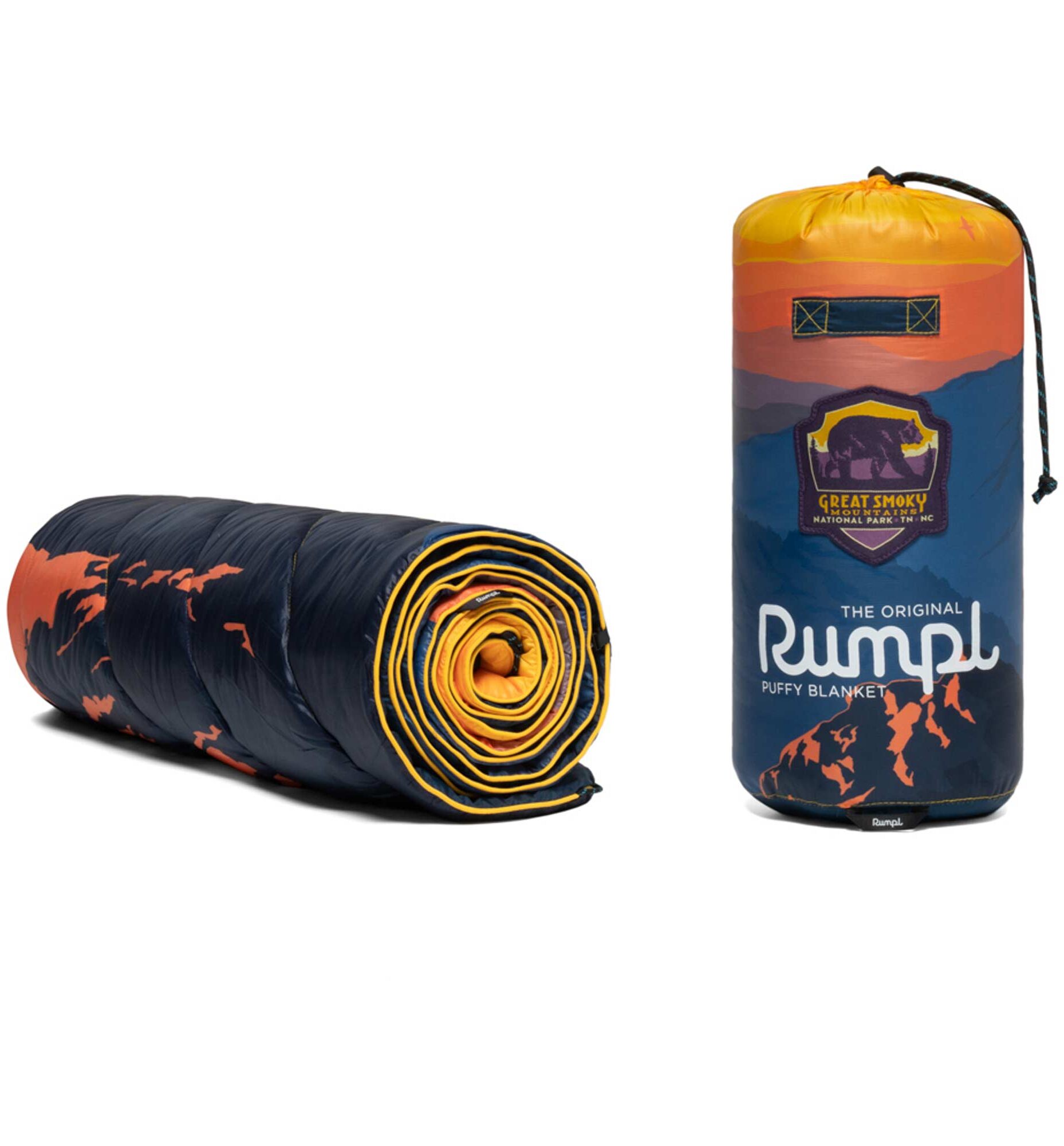 RUMPL Blanket ORIGINAL PUFFY PRINTED LC / 1 PERS, great smoky mountains RUMPL Blanket ORIGINAL PUFFY PRINTED LC / 1 PERS, great smoky mountains