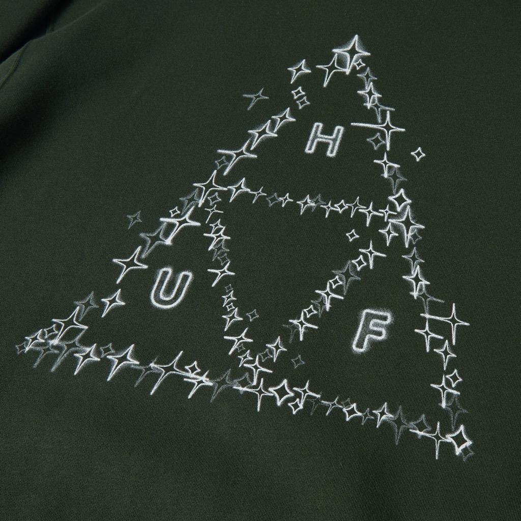 HUF Gleam Hoodie - hunter green XXL
