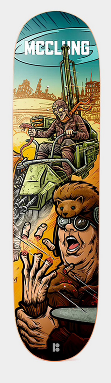 Plan B Mcclung Supercharged Skateboard Deck 8.25