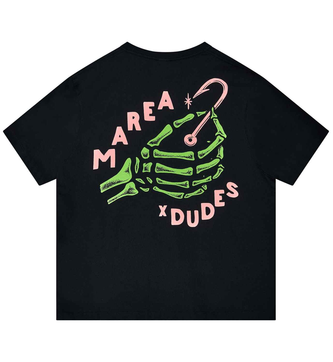 10067002-1 The Dudes Marea Pescador Pescado T-Shirt - black XXXL