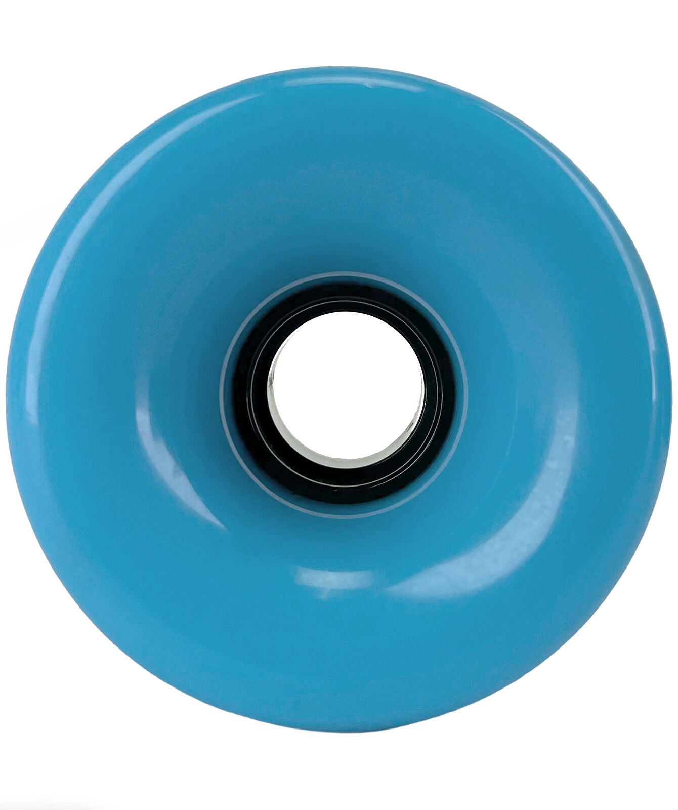 Blank Longboard Wheels Cyan Blue 76mm 80a