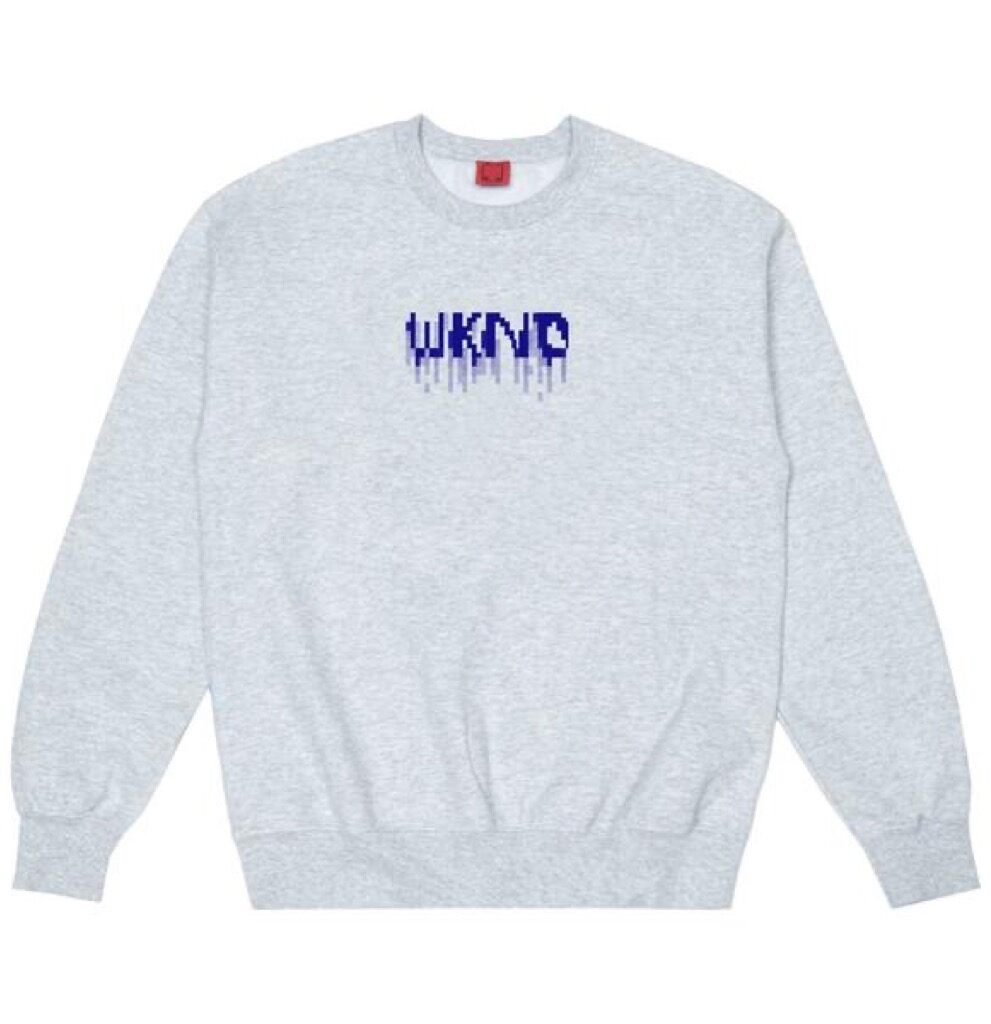 WKND Drip Pullover - heather grey M WKND Drip Pullover - heather grey M