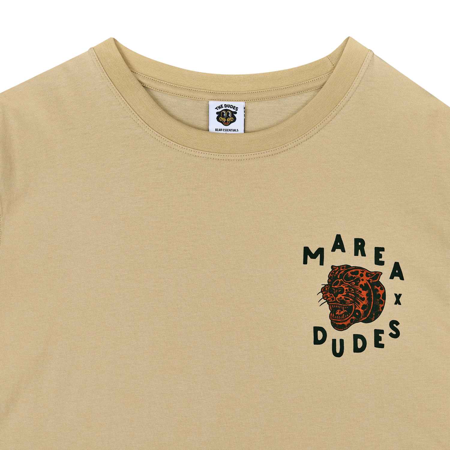 10066867-3 The Dudes Marea Jaguar T-Shirt - almond milk XXXL