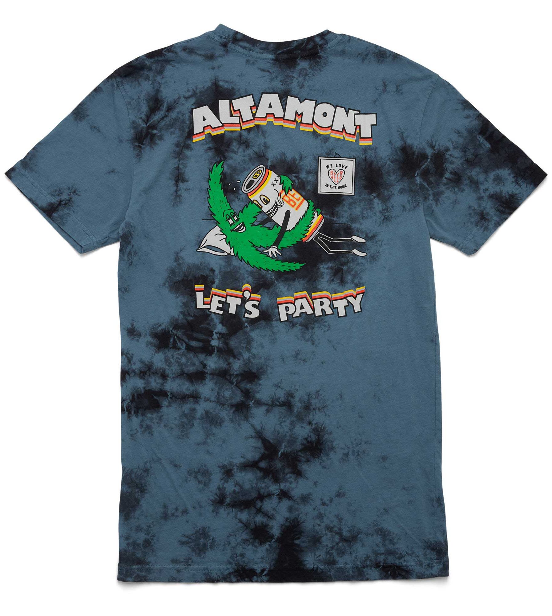 ALTAMONT T-Shirt LETS PARTY ash ALTAMONT T-Shirt LETS PARTY, ash S