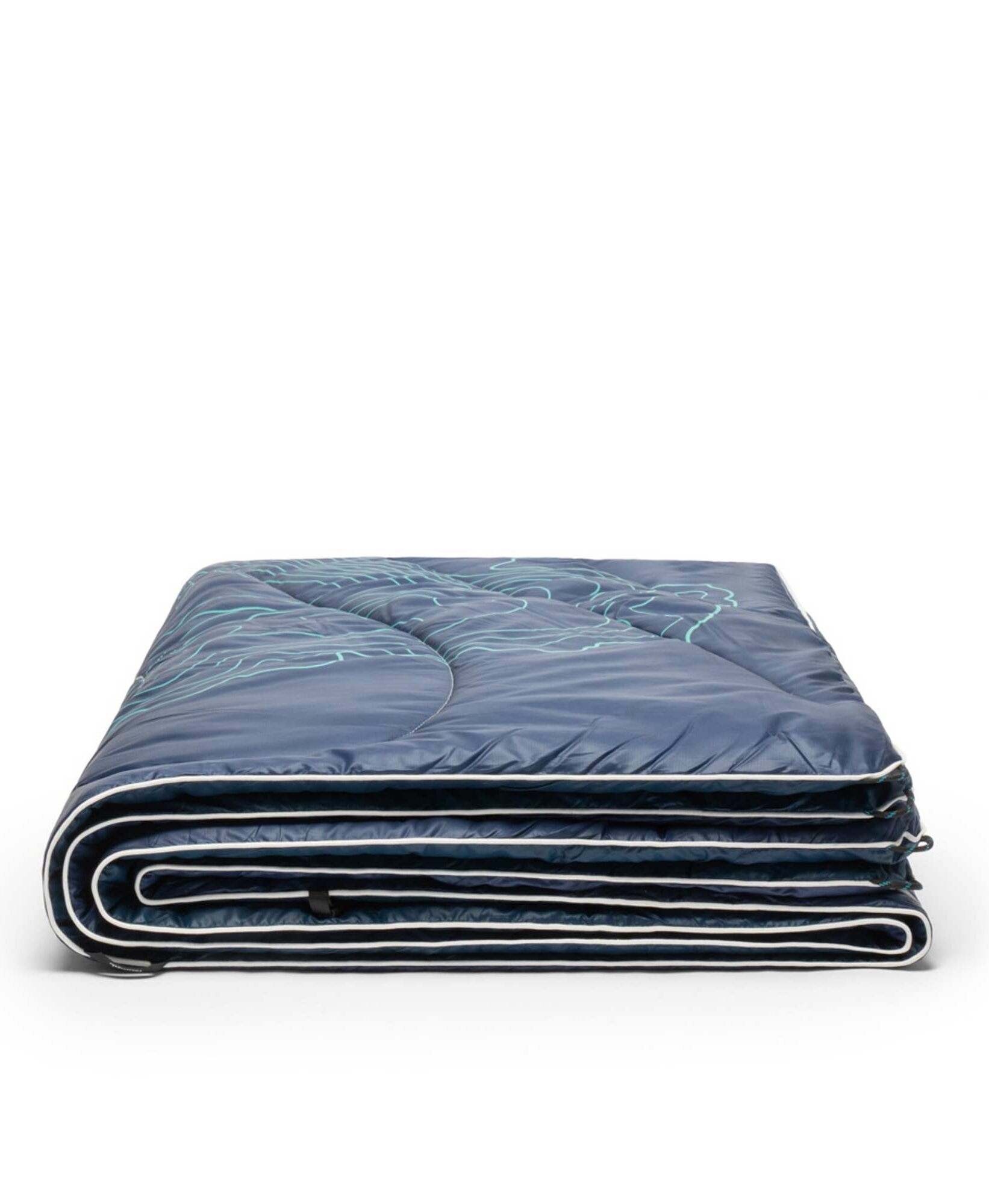 RUMPL Blanket ORIGINAL PUFFY PRINTED / 1 PERS, lake tahoe - navy/calypso RUMPL Blanket ORIGINAL PUFFY PRINTED / 1 PERS, lake tahoe - navy/calypso