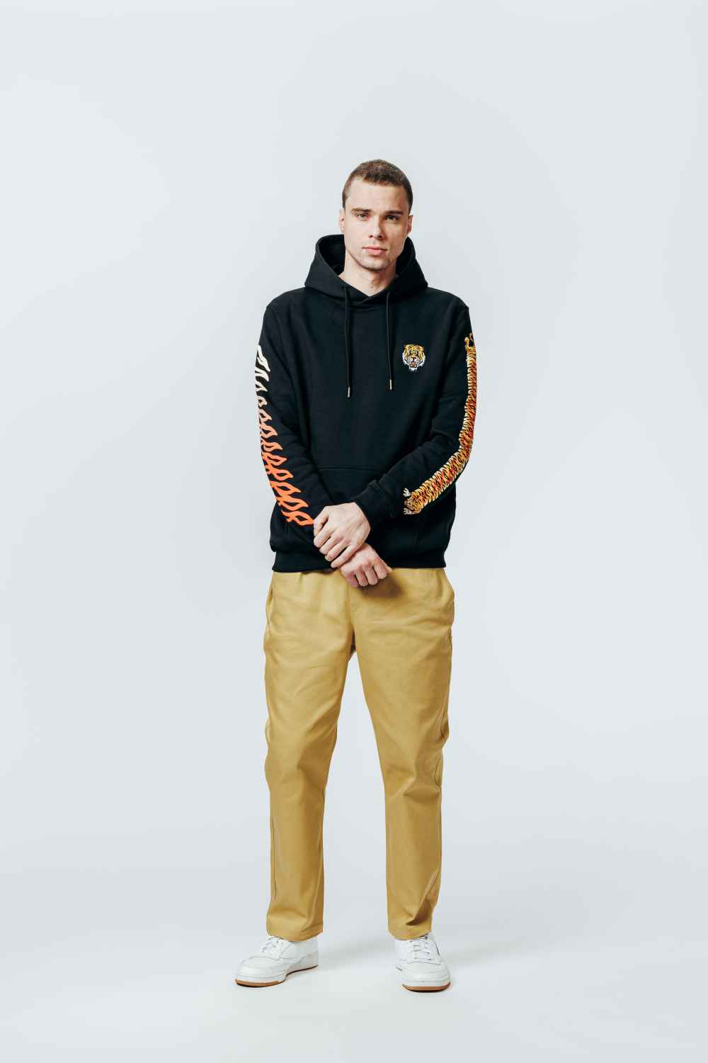 The Dudes Tiger Bear Classic Premium Hoody - Black XXXL