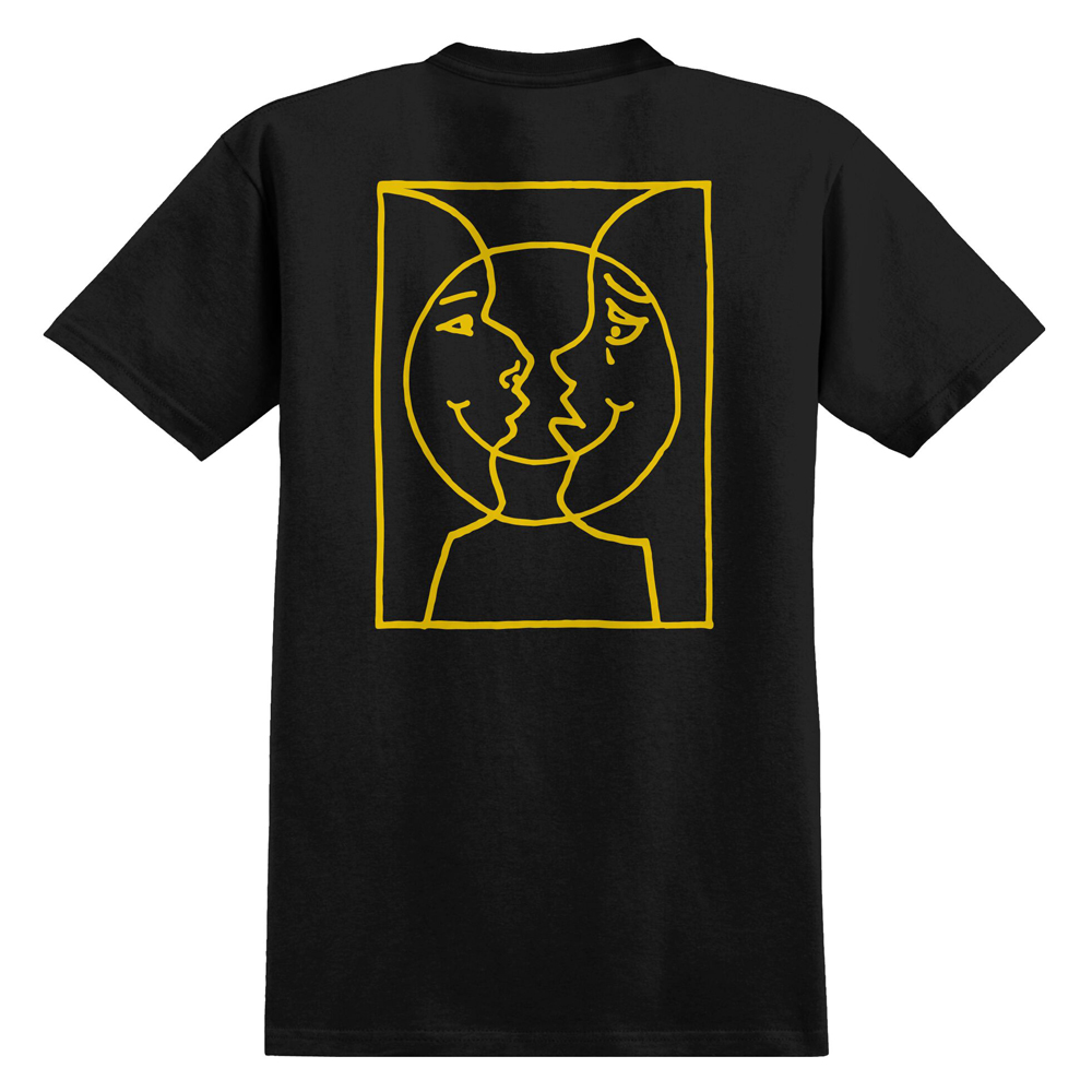 28950004-2 T-Shirt Krooked Moonsmile Raw Black M