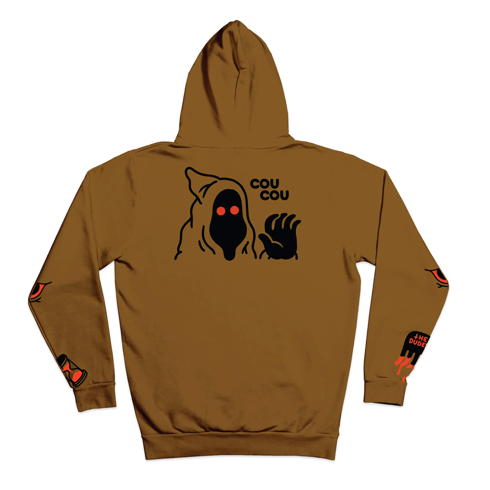 The Dudes Coucou Zip-Hoodie Premium - brown cream The Dudes Coucou Zip-Hoodie Premium - brown cream XXXL