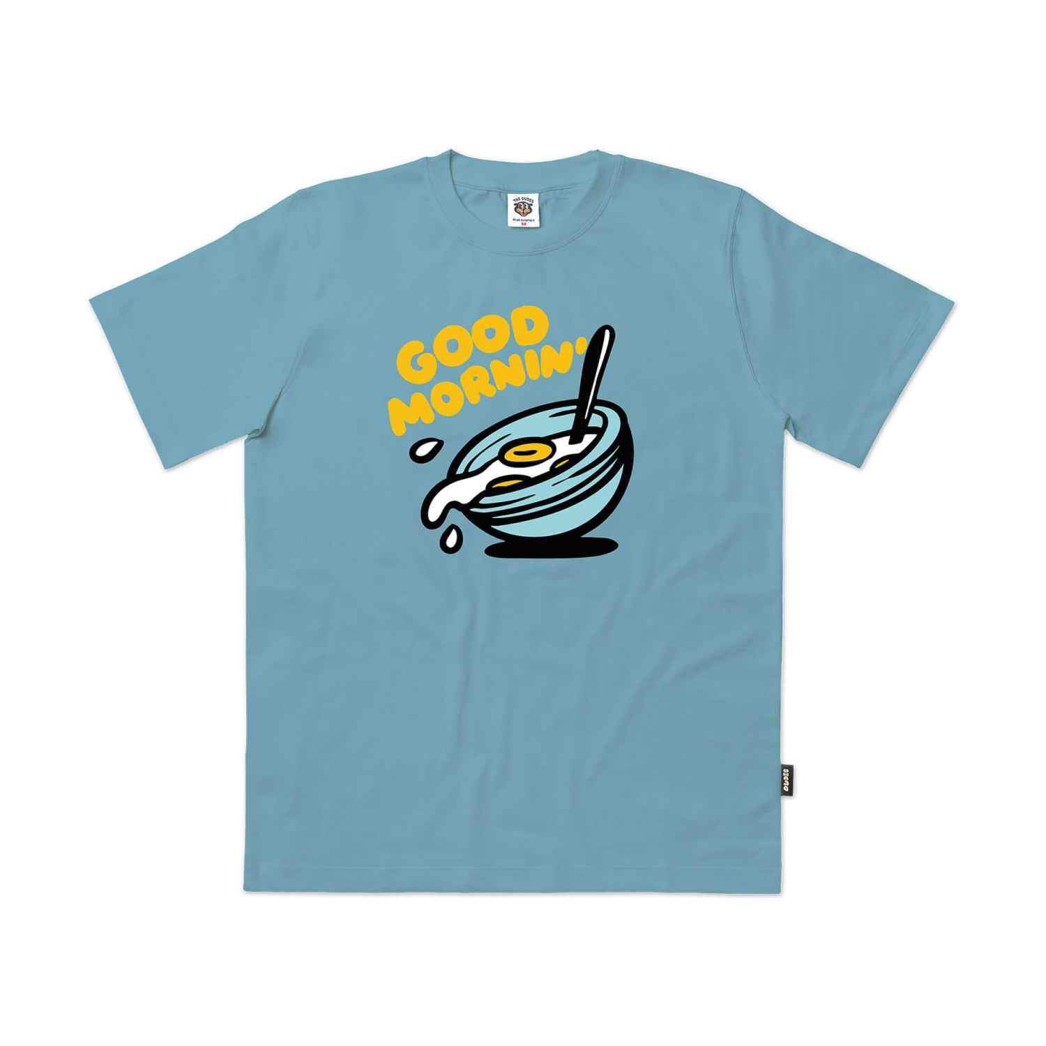 The Dudes Good Morning Seasonal T-Shirt - milky blue The Dudes Good Morning Seasonal T-Shirt - milky blue XXXL