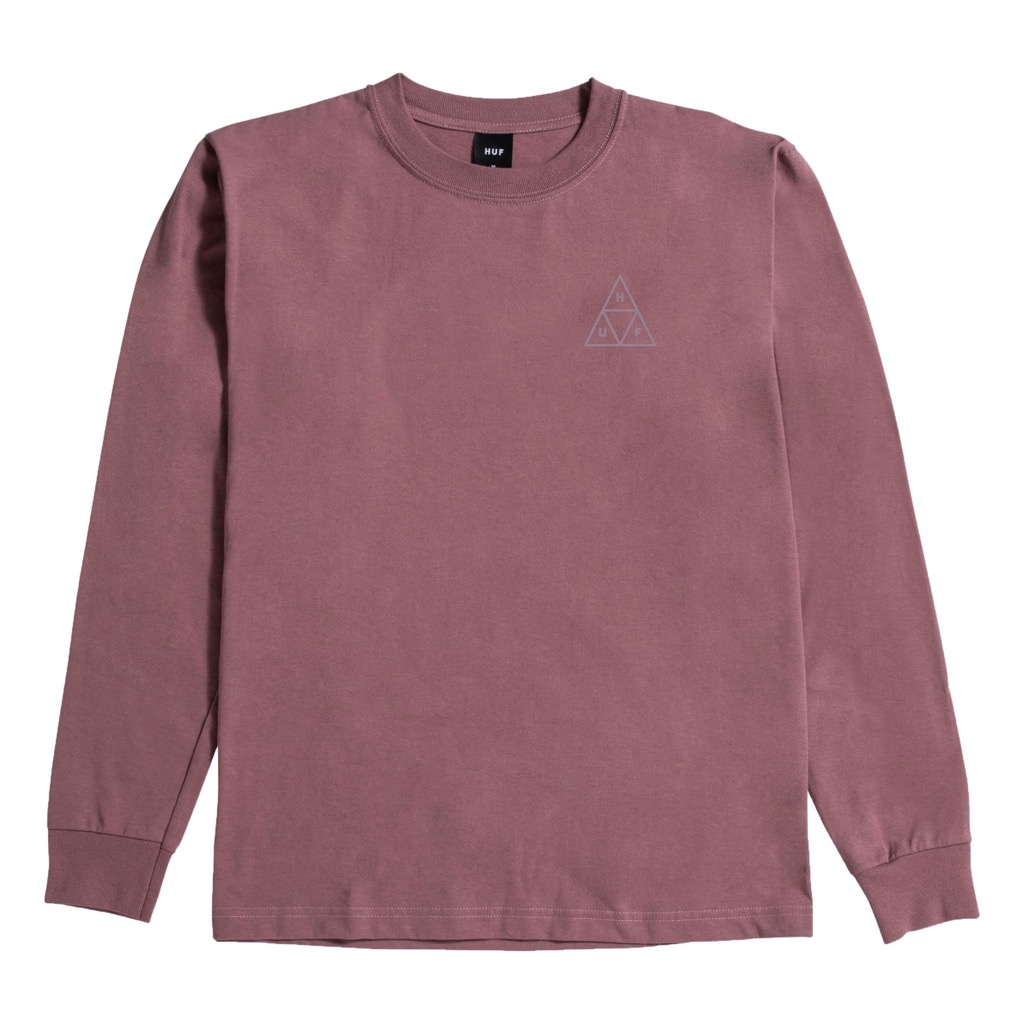 HUF Set Triple Triangle Longsleeve - mauve XL