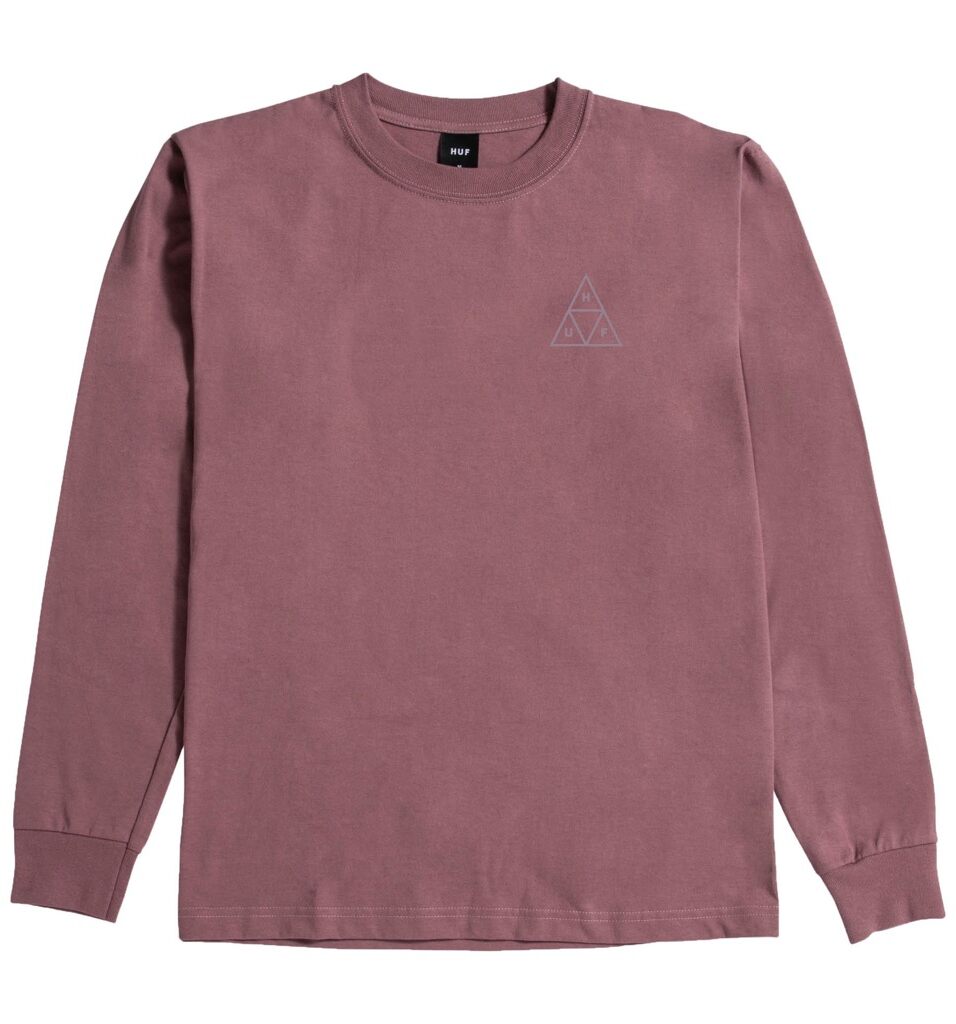 ts01935-mauve-1 HUF Set Triple Triangle Longsleeve - mauve XL