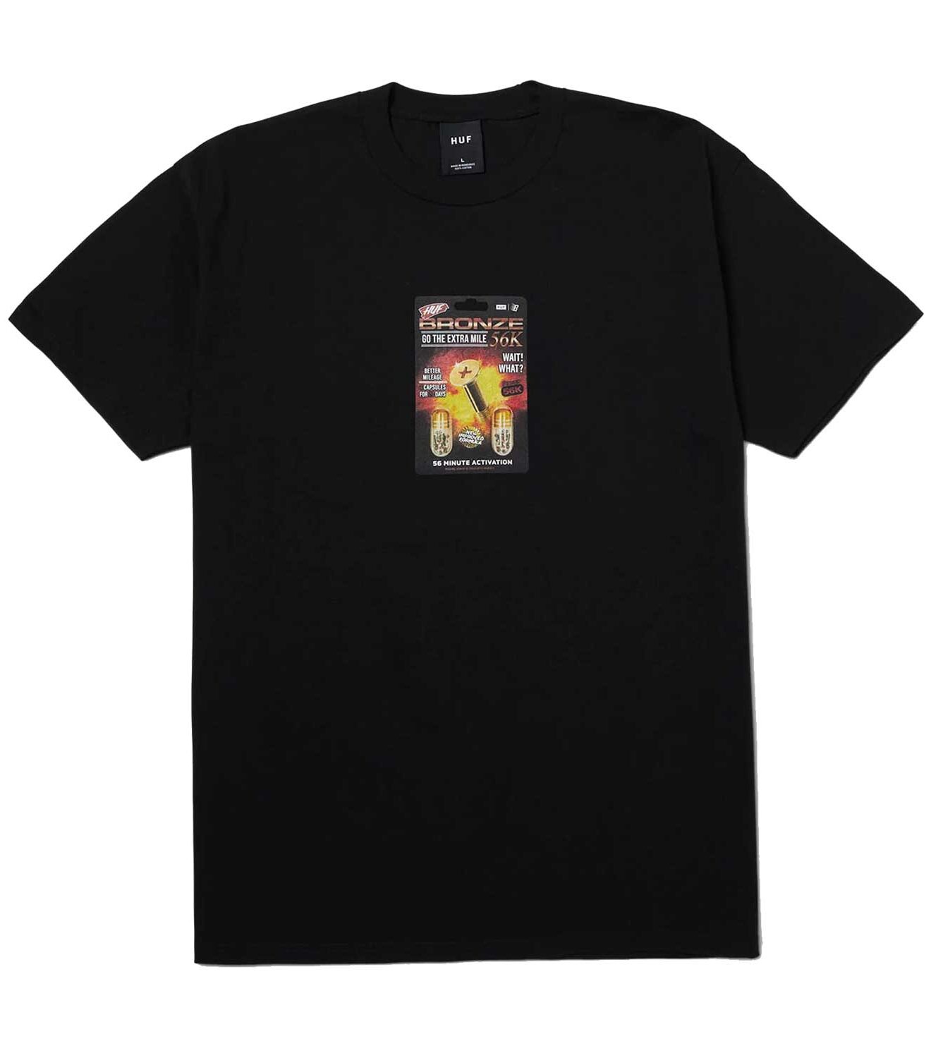 ts02475-black-1 HUF Enhanced T-Shirt - black