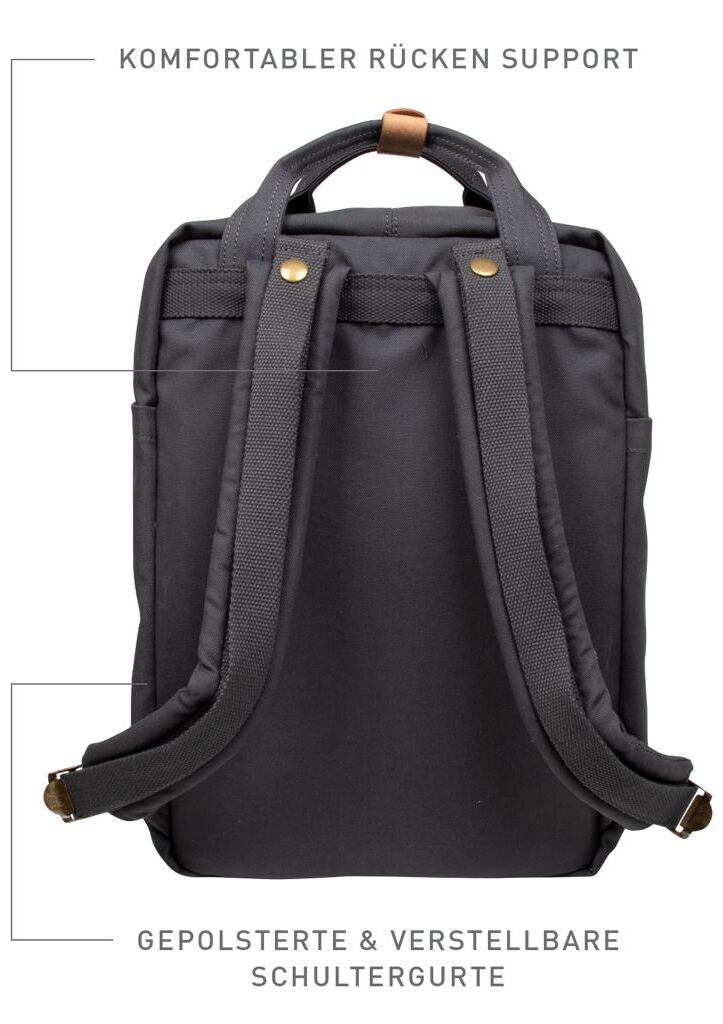 Doughnut Macaroon PFC Free Series Rucksack - charcoal