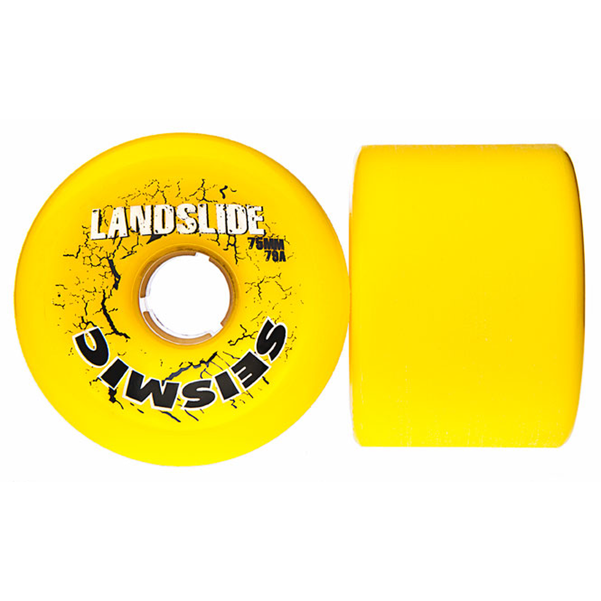 Seismic Landslide Longboard Wheels 75mm 79A Yellow