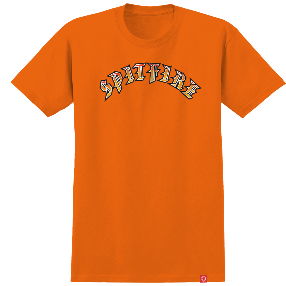 T-Shirt Spitfire Old E - Farbe: Charcoal - Größe: S