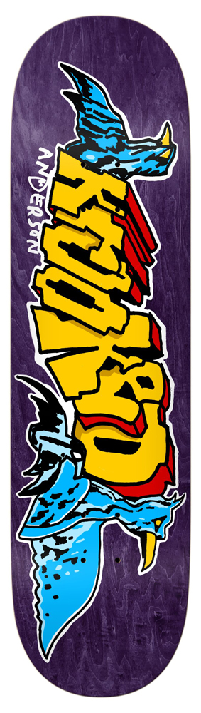 Krooked Skateboard Deck Anderson Raptors 8,38