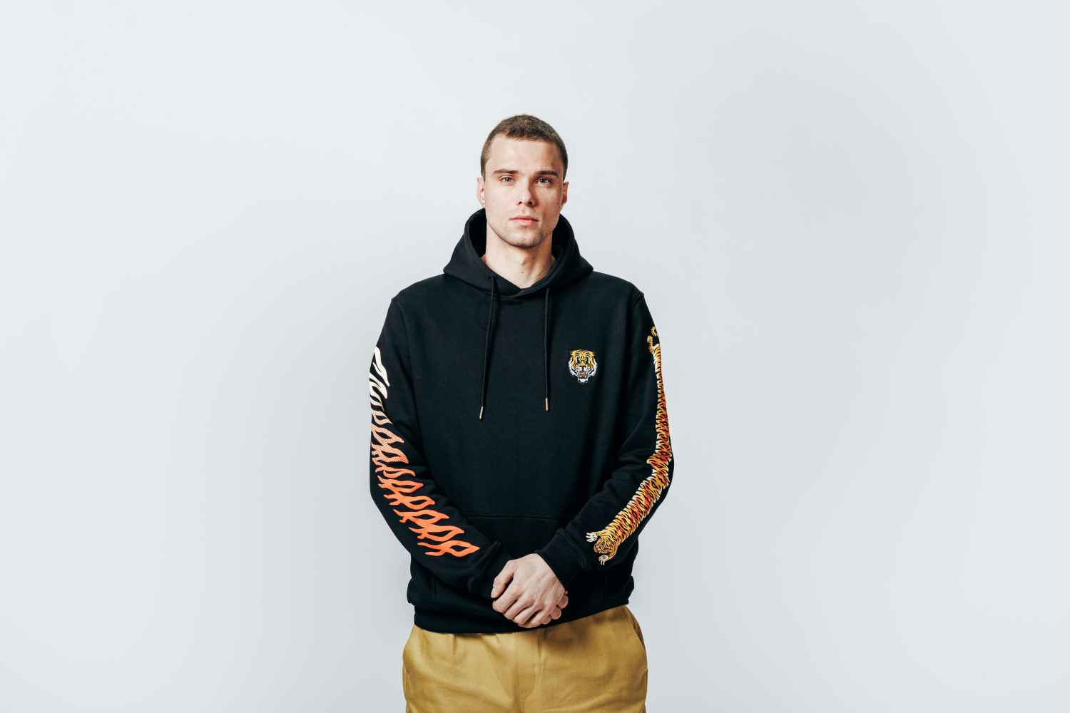 The Dudes Tiger Bear Classic Premium Hoody - Black XXXL