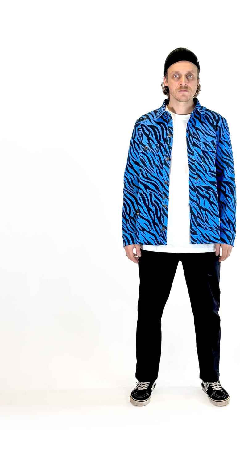 The Dudes TIGRRRR blue Dave Premium Overshirt - Multicolor The Dudes TIGRRRR blue Dave Premium Overshirt - Multicolor XXXL