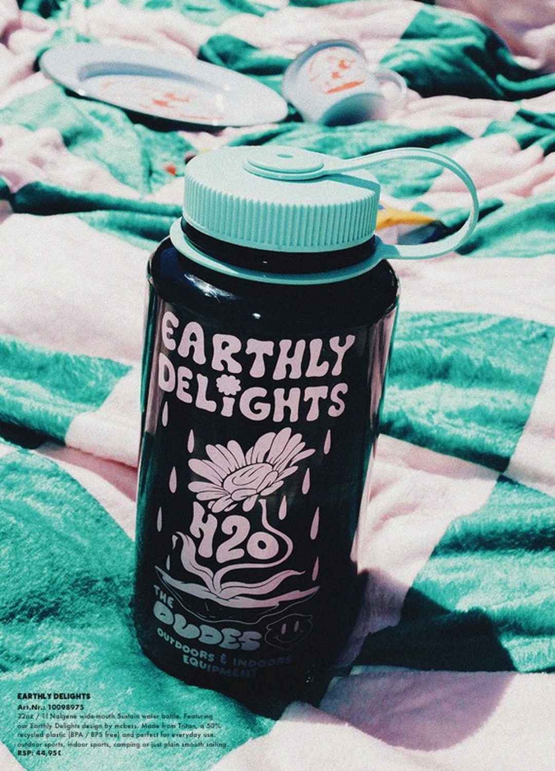 The Dudes Earthly Delights Drinking Bottle - jade