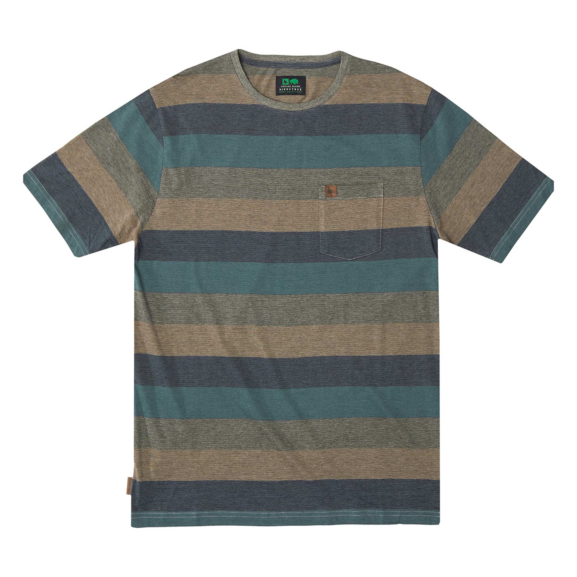 HIPPYTREE T-Shirt RIVERTON KNIT heather blue HIPPYTREE T-Shirt RIVERTON KNIT heather blue
