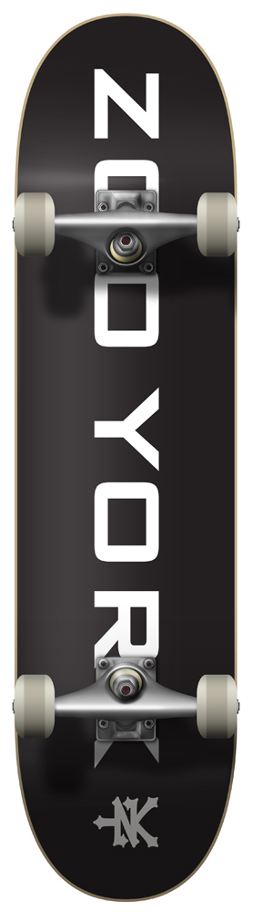 11814019-1 Zoo York Komplettboard OG 95 Logo Block Black 8,00
