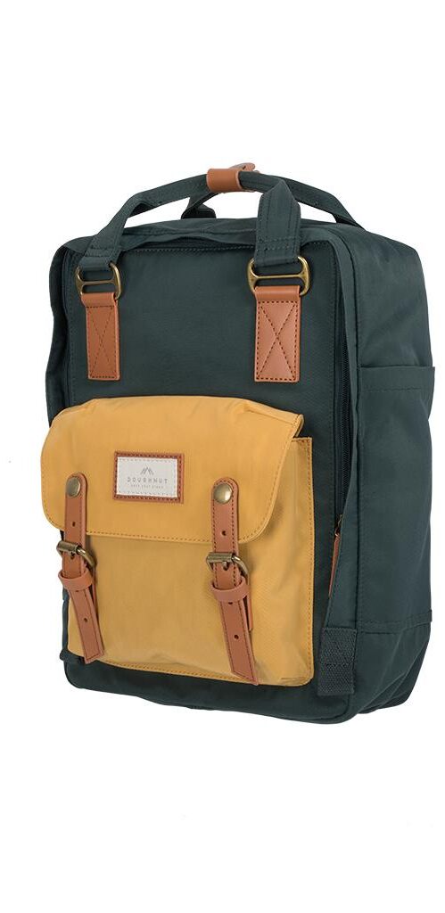 Doughnut Macaroon Rucksack - slate green x yellow Doughnut Macaroon Rucksack - slate green x yellow