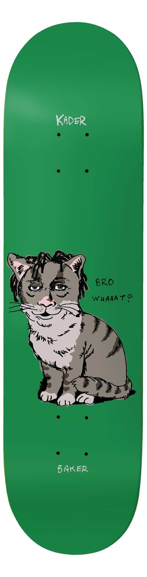BAKER Deck BRO WHAT KS 8.0, green 8.0 BAKER Deck BRO WHAT KS 8.0, green 8.0