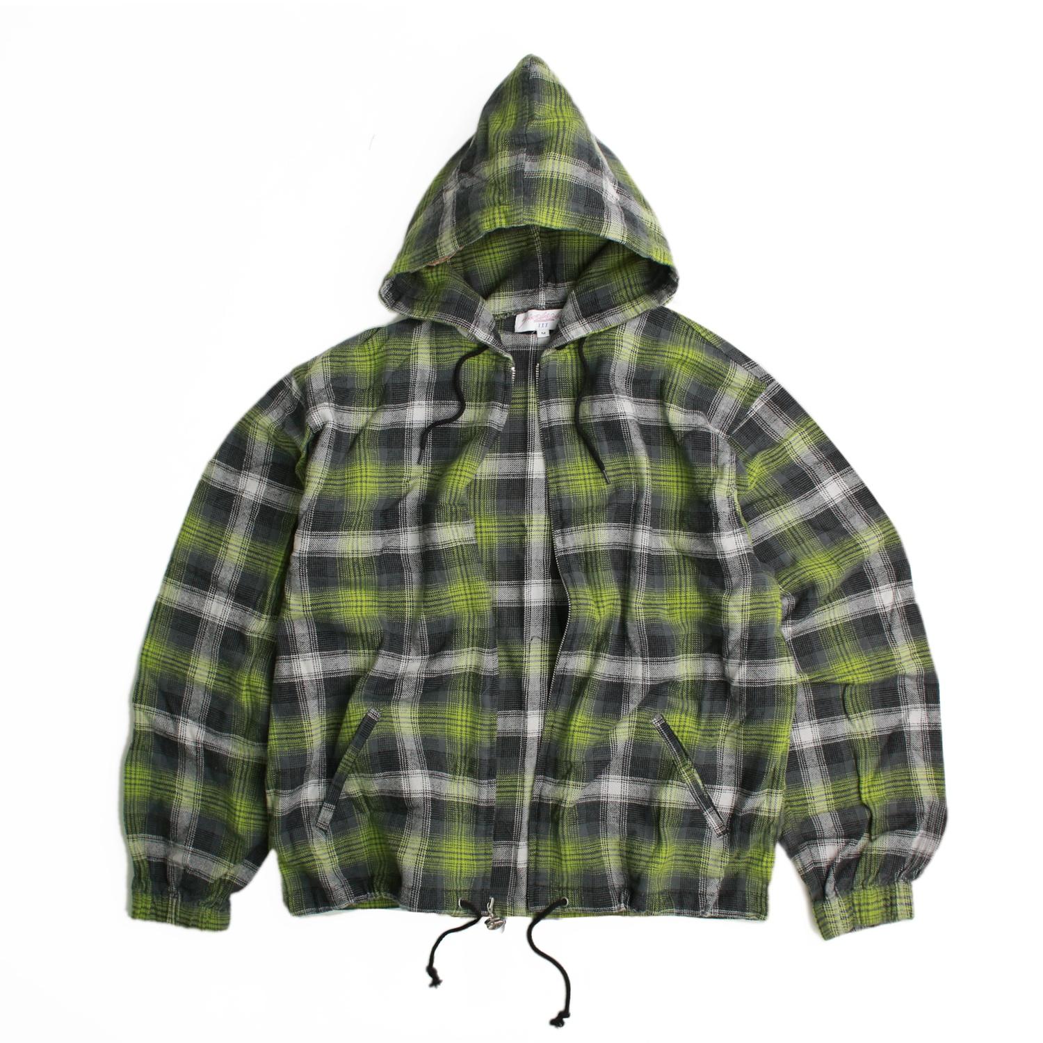 Yardsale Tartan Full-Zip Hood - green S Yardsale Tartan Full-Zip Hood - green