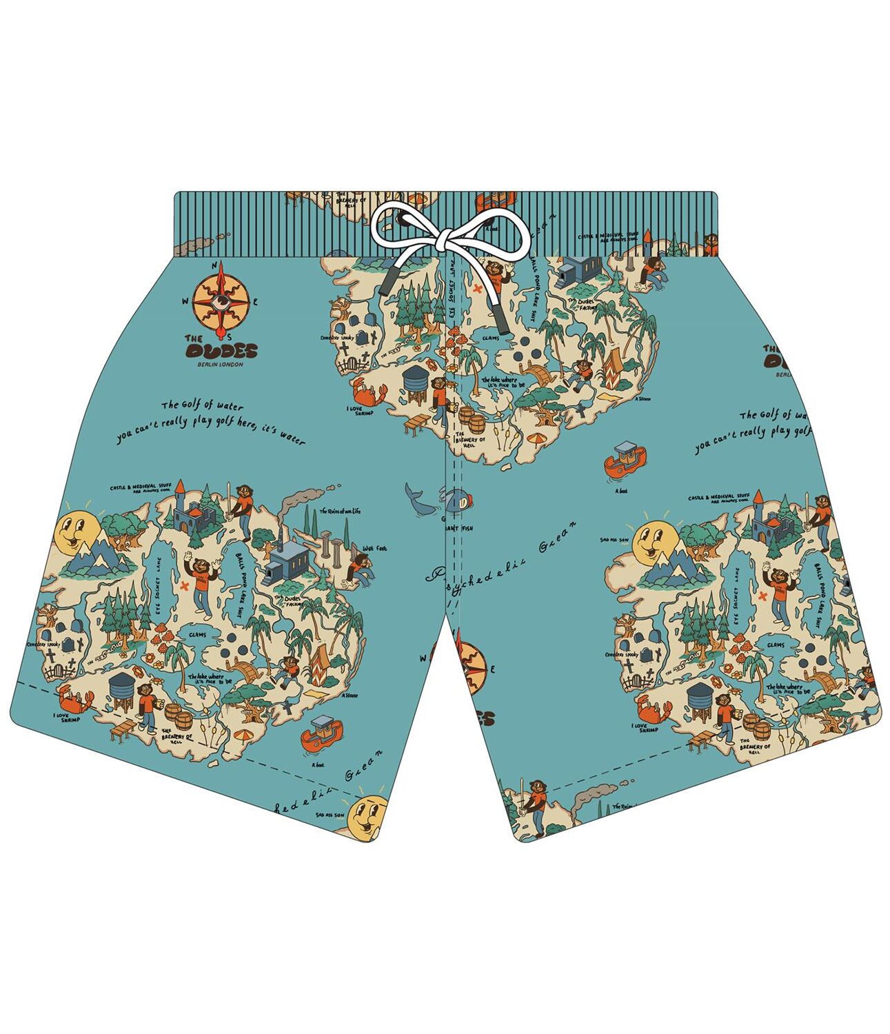 The Dudes Dudland Swim Shorts - multicolor The Dudes Dudland Swim Shorts - multicolor