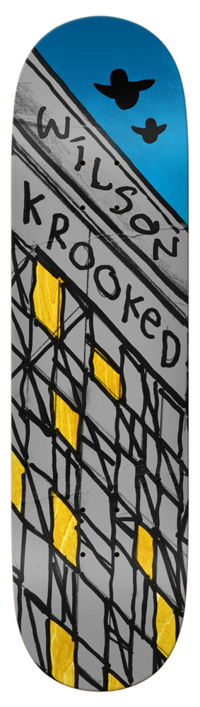 Krooked Skateboard Deck Wilson Link 8,50