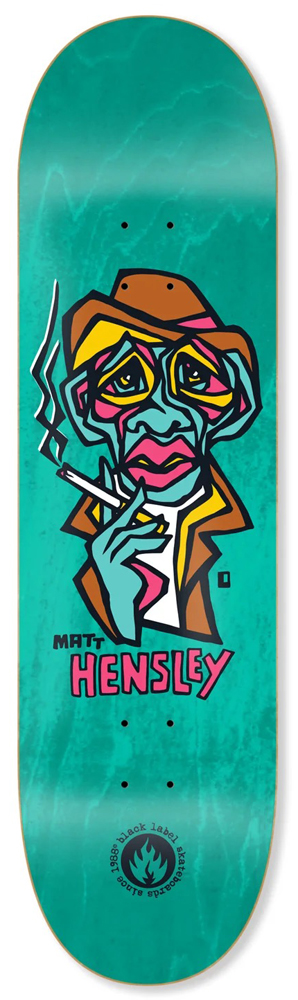 Black-Label Skateboard Deck Hensley Smoking Section 8,25