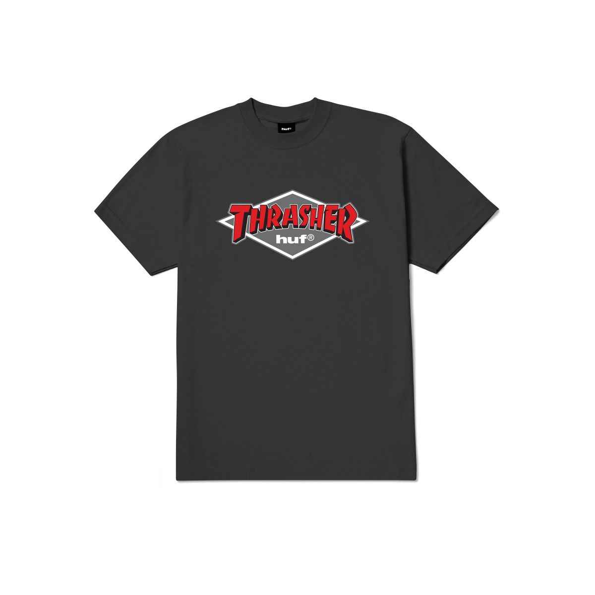 HUF x Thrasher Logo Tee - black HUF x Thrasher Logo Tee - black L