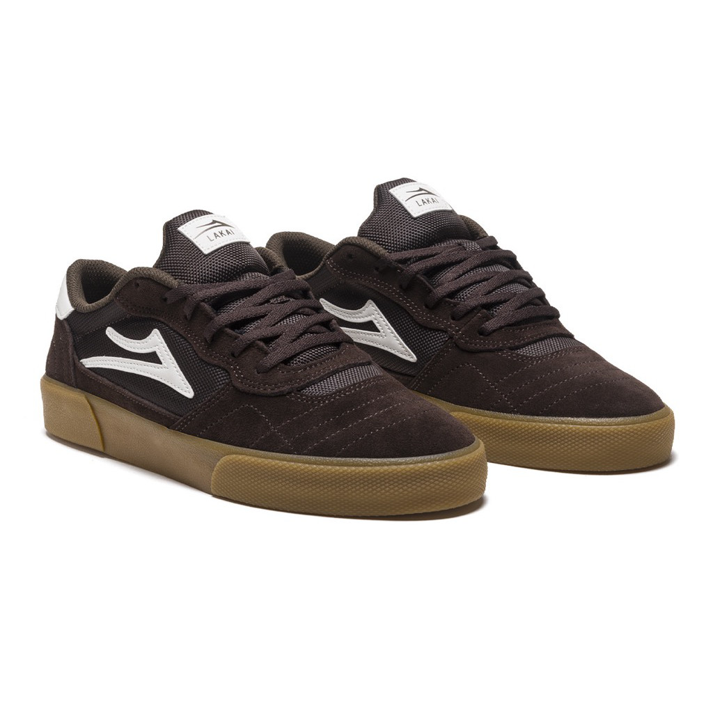 Lakai Cambridge Schuhe - chocolate light blue uv suede US 14