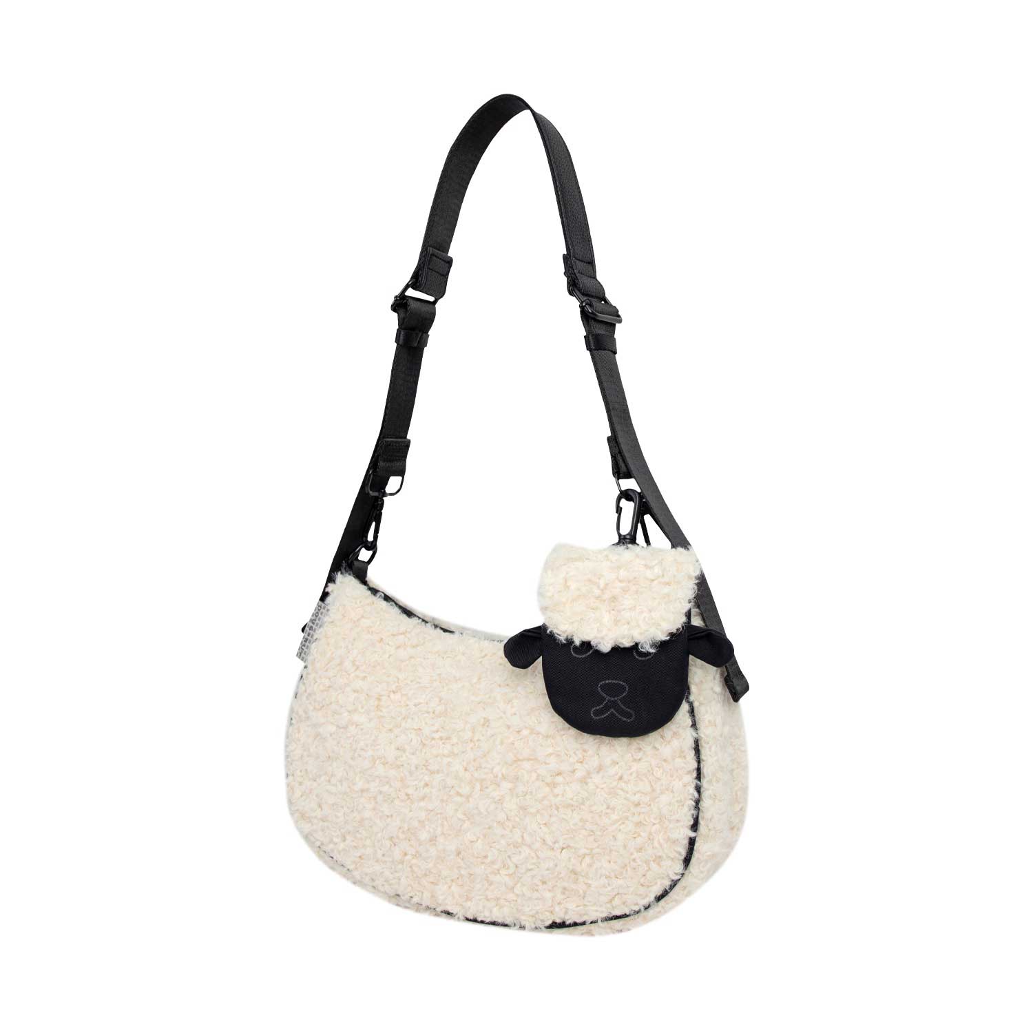Doughnut High Priestess Fairies & Friends Series Crossbody Bag - white x black