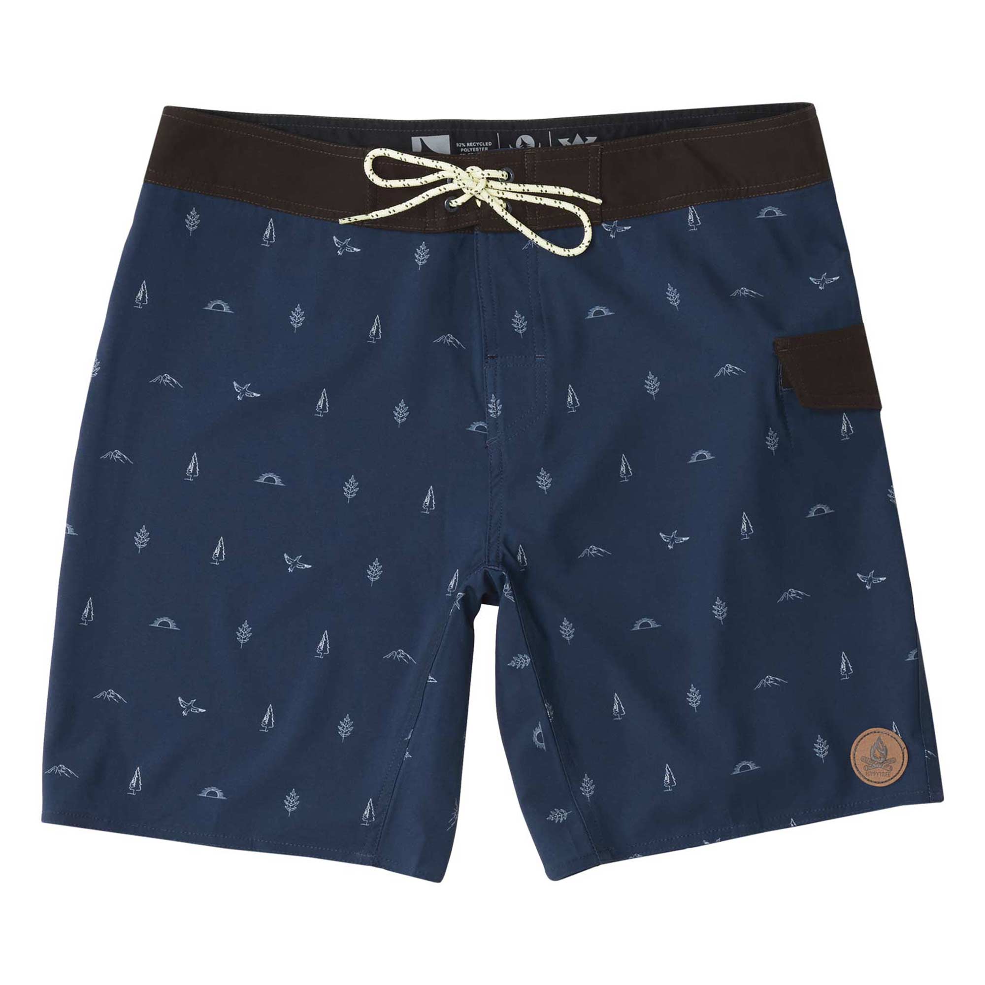 HIPPYTREE Boardshort MOTIF TRUNK navy HIPPYTREE Boardshort MOTIF TRUNK, navy 34