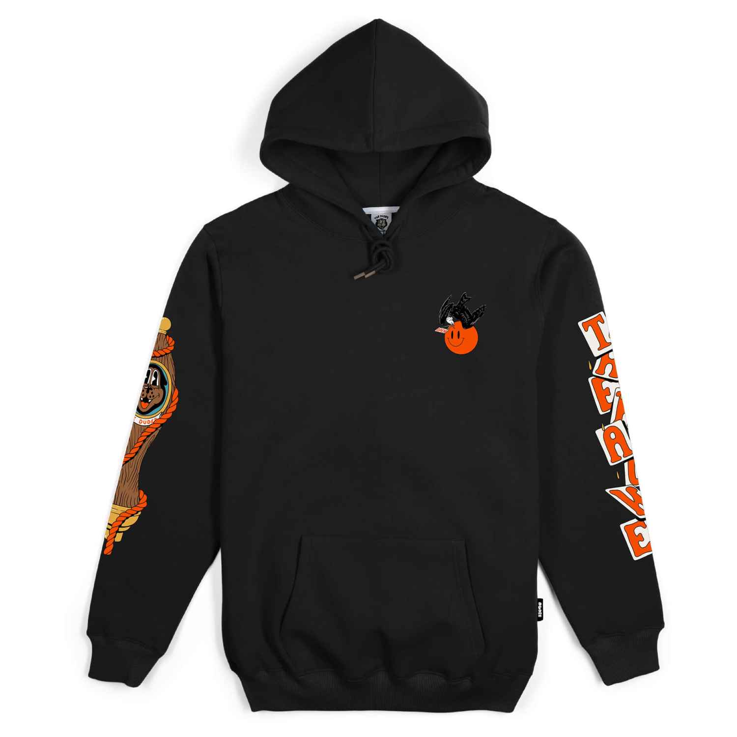 The Dudes Hawke Seasonal Hoodie - black XXXL