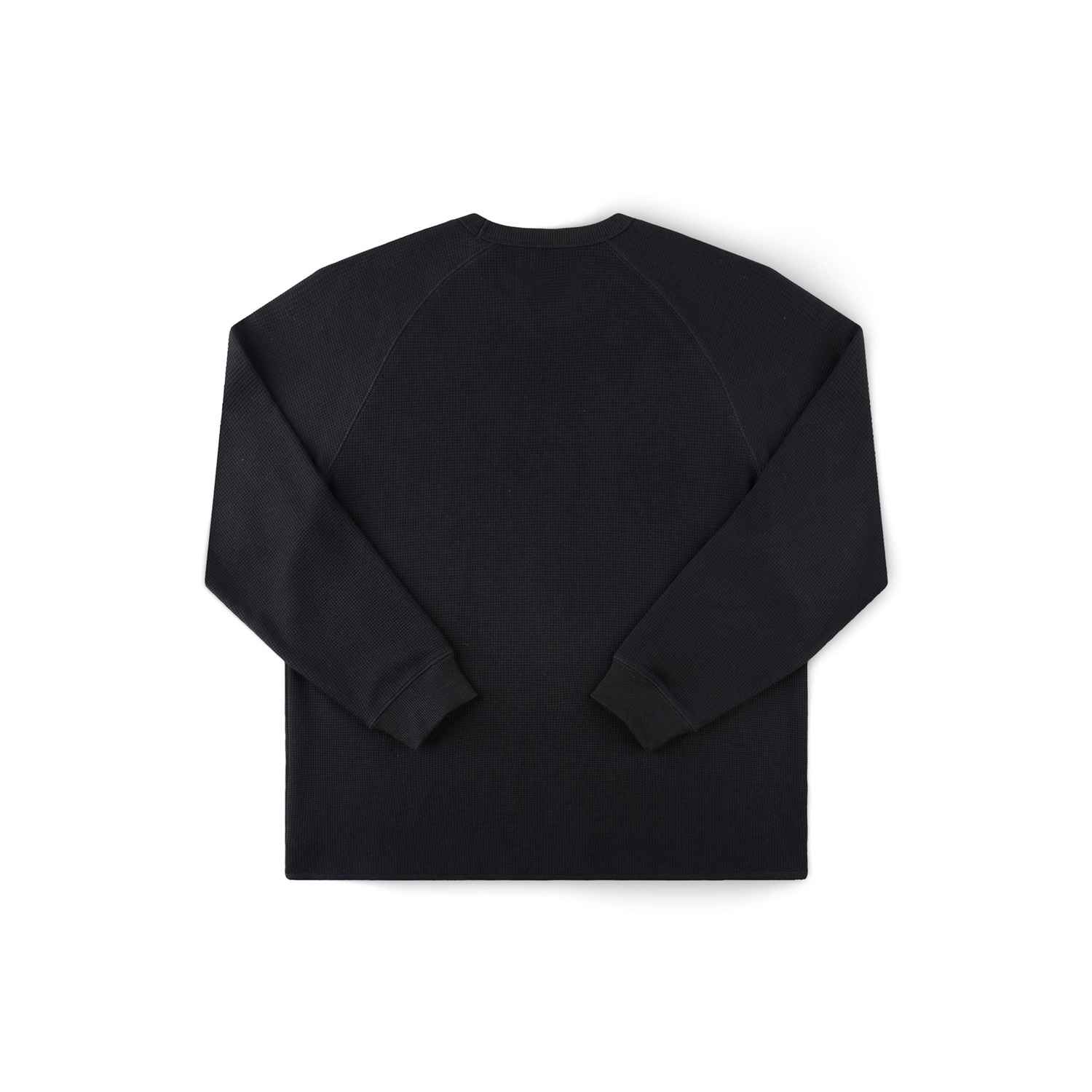 fkn-26102-blk-2 Former Ag Raglan Waffle - black XXL