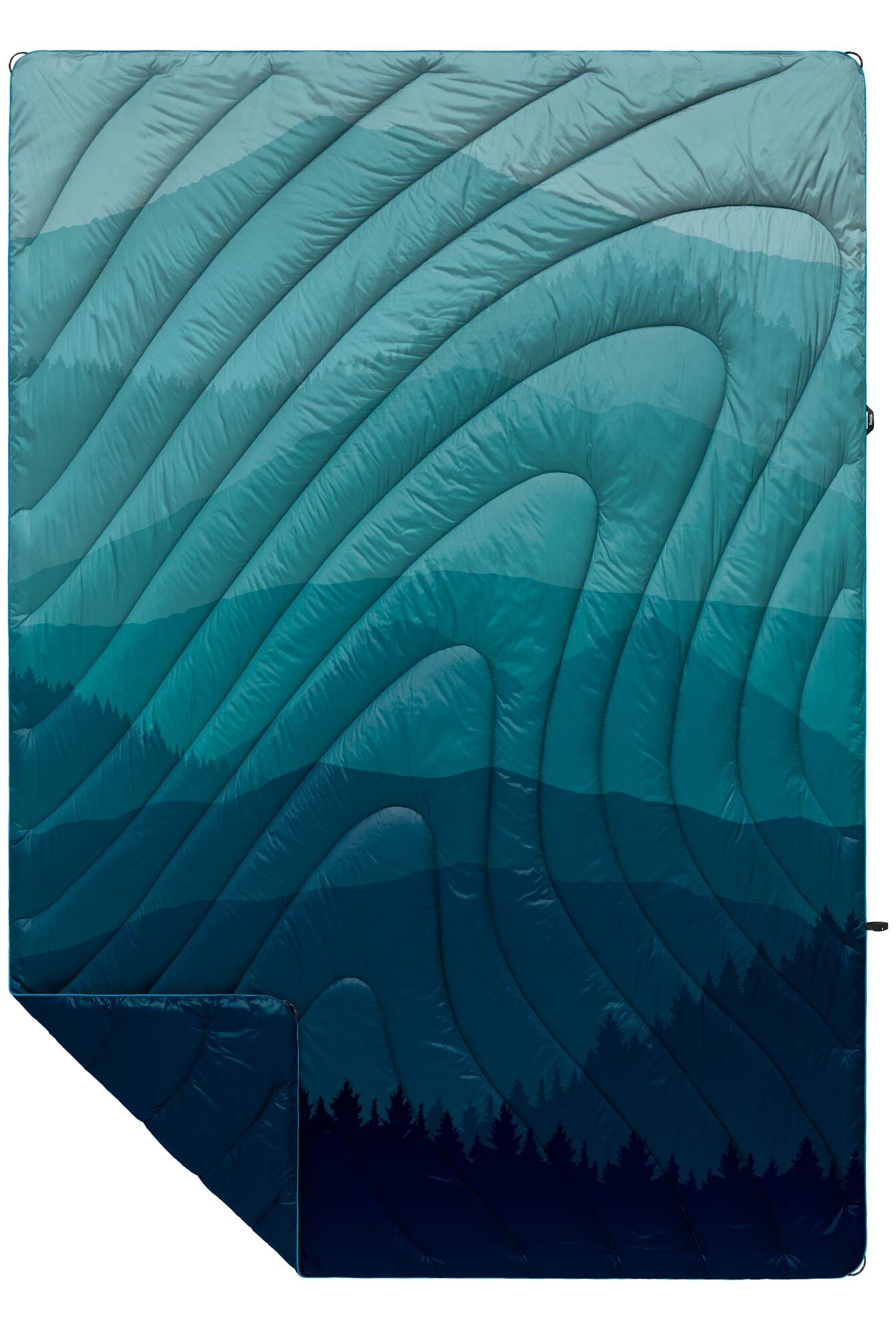 RUMPL Blanket ORIGINAL PUFFY PRINTED / 1 PERS, blue ridge fade RUMPL Blanket ORIGINAL PUFFY PRINTED / 1 PERS, blue ridge fade