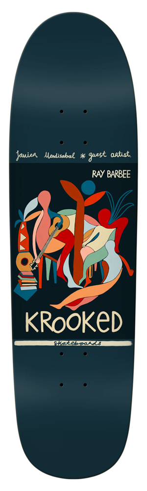 Krooked Skateboard Deck Barbee Little Postcards 8,88