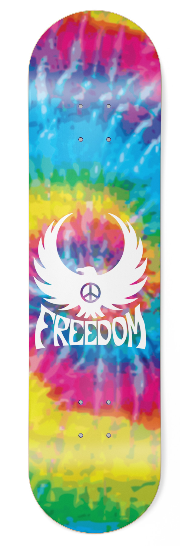 Freedom Freebird Tie-dye Skateboard Deck