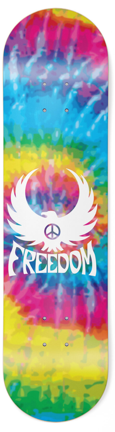 freedom_skateboard_deck_tie-dye.jpg Freedom Freebird Tie-dye Skateboard Deck