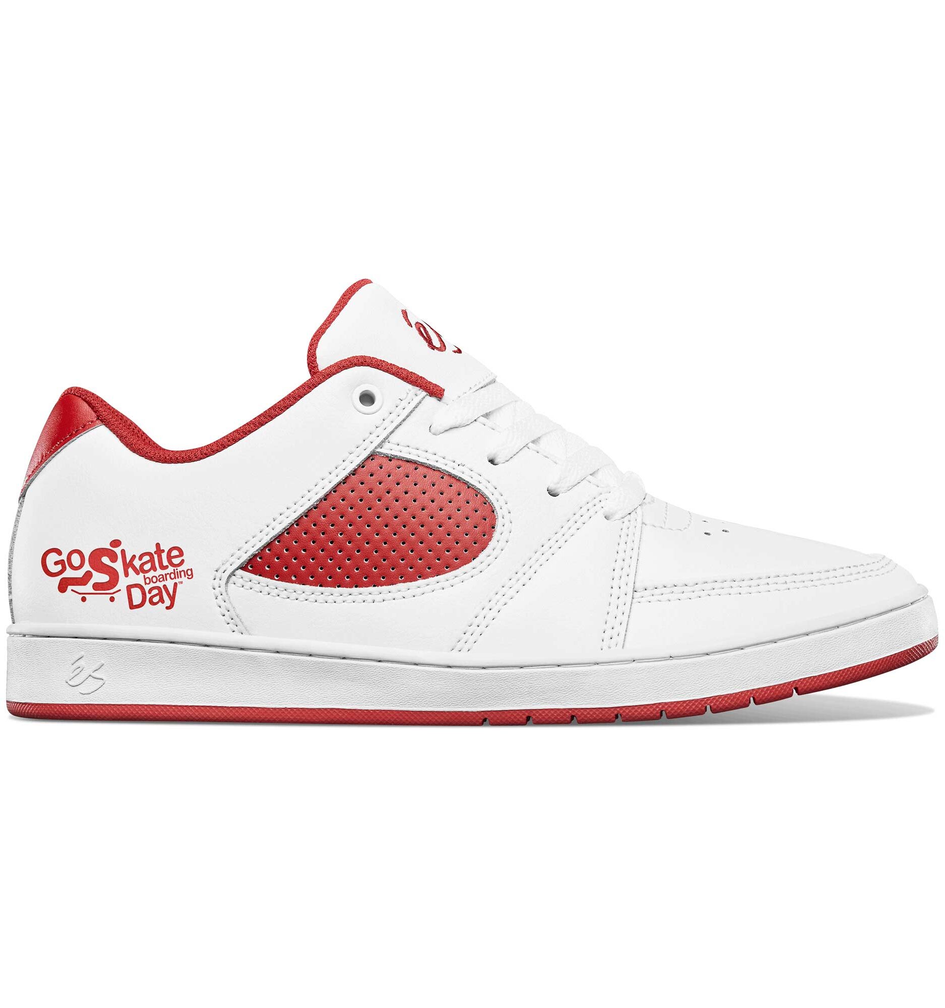 eS SKB Shoe ACCEL SLIM X SKATEBOARDING DAY whi/red white/red eS SKB Shoe ACCEL SLIM X SKATEBOARDING DAY whi/red, white/red 14