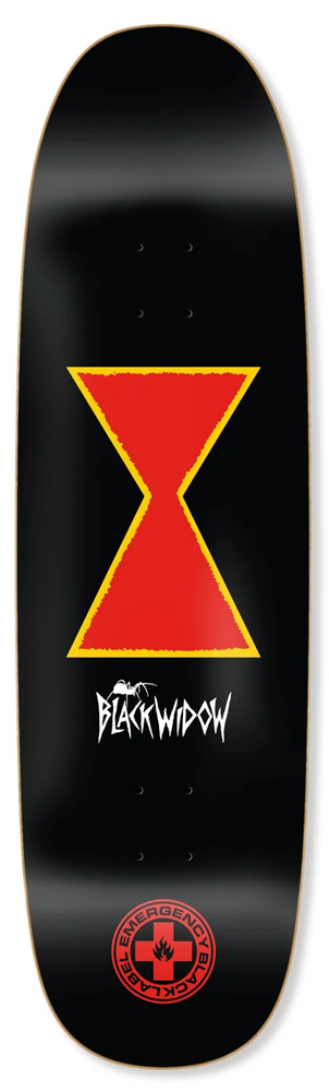 Black-Label Skateboard Deck Black Widow 9,25