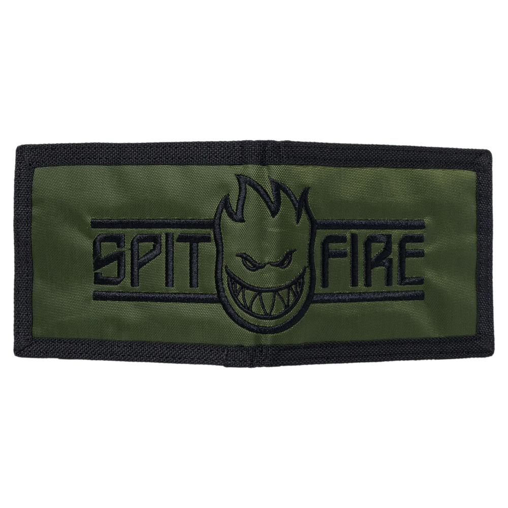 Wallet Spitfire LTB Bighead Script Olive/Black